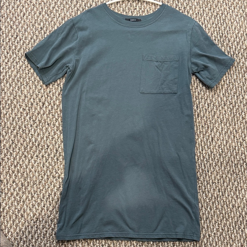NWOT Quince Teal tshirt Dress
